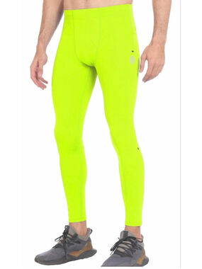 NEW Men Workout Leggings Yoga Pants Pockets Athletic Compression Tights XL